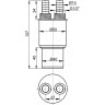 Переходная муфта ALCAPLAST AKS6B HT 40/50хG1/2
