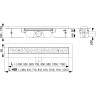 Водоотводящий желоб ALCAPLAST APZ1011-300M АНТИВАНДАЛ с решеткой, вертикальный