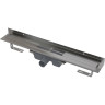 Водоотводящий желоб ALCAPLAST APZ16-550 WALL для перфорированной решетки, с фиксированным воротником, к стене, горизонтальный сток